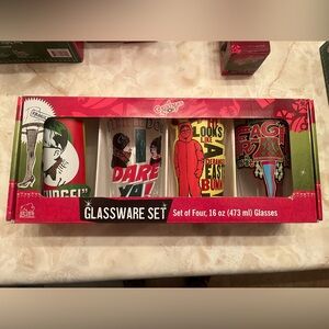 A Christmas Story Glassware set of 4 16 oz Cups